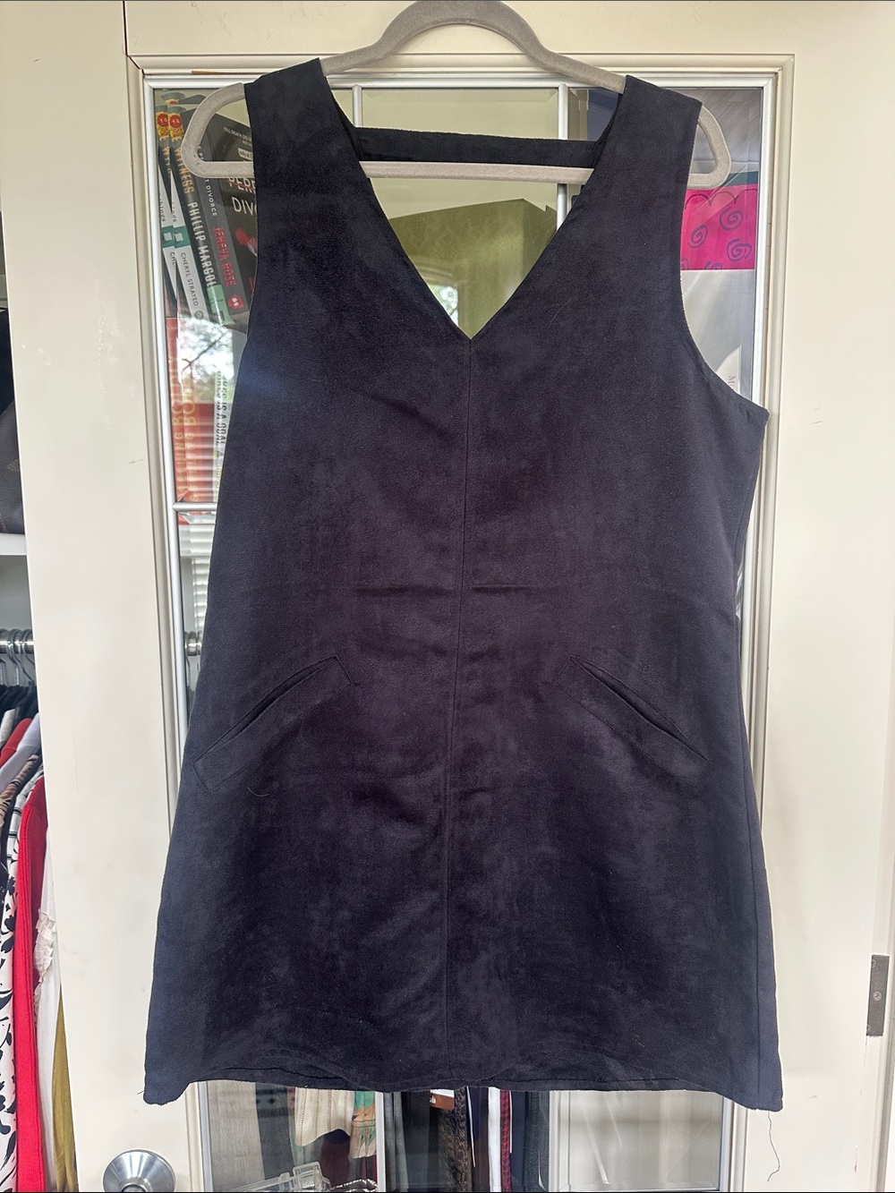 Classic Black V-Neck Sleeveless Dress